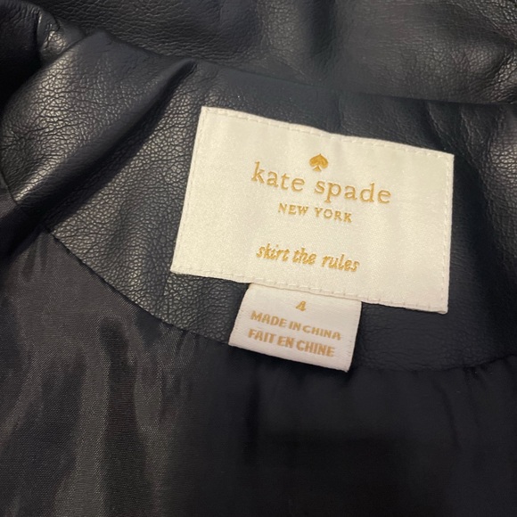 Little girl‘s Kate spade leather jacket (4T) - Picture 3 of 3
